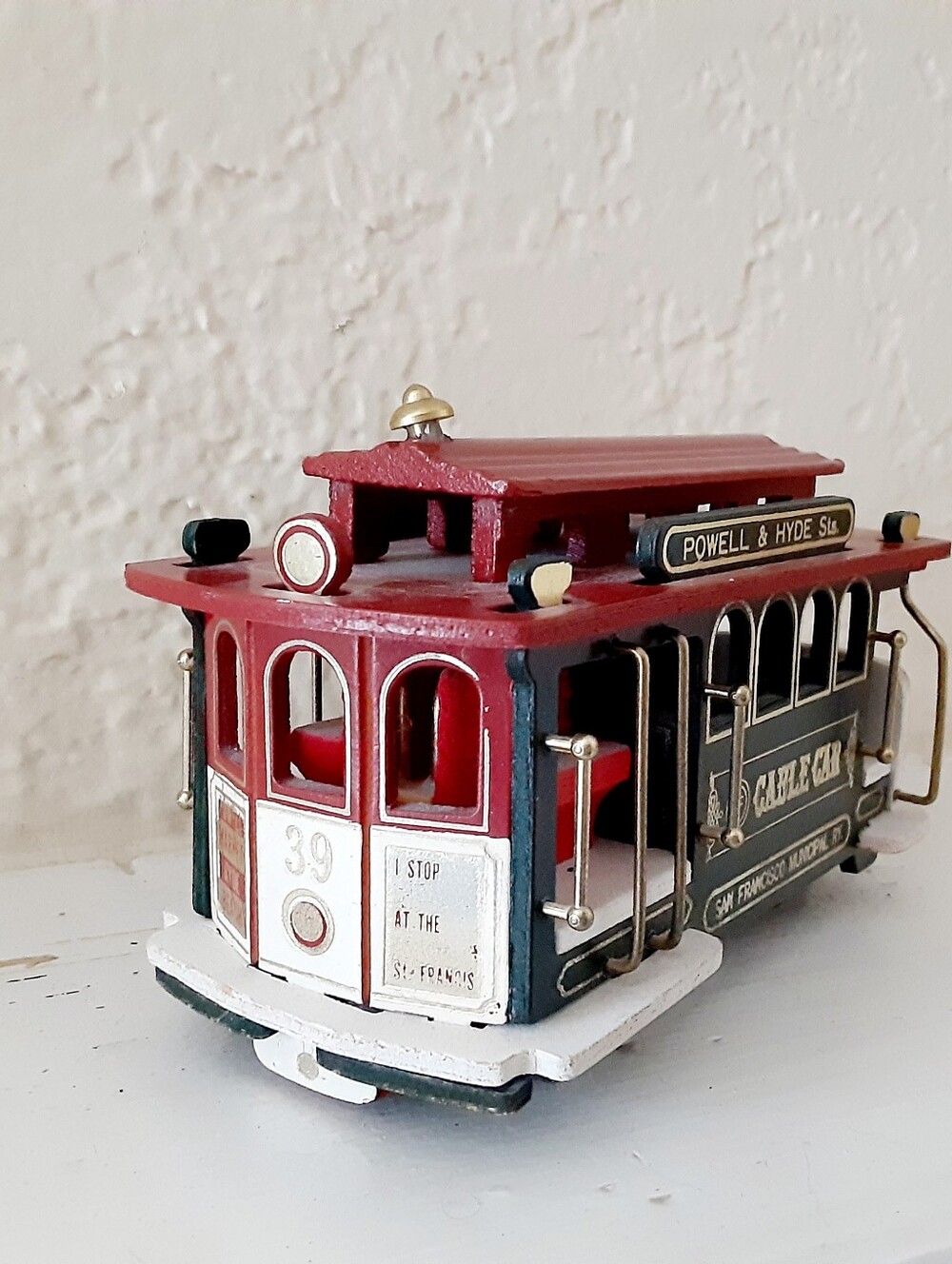 Powell & Hyde Musical Cable Car Toy